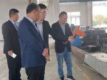2019年10月22日，中交机电局副局长靳青松， 轨道事业部副总经理王圣青莅临指导。